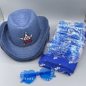 Brand new Kids Cowboy Party Favor Set (Blue)